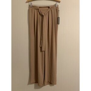 One by Chapter One Womens Pants Size XS Tie Elastic Waist High Rise Wide Leg New